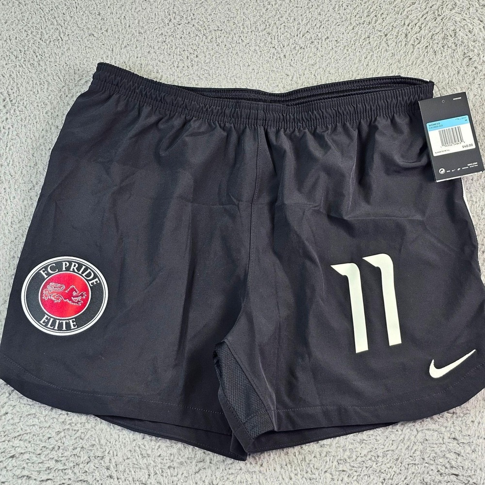 FC Pride Elite Shorts Womens Medium Black Soccer Nike Dri-FIT Number 11